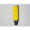 Rozgałęźnik trójnik gumowy listwa 230V IP54 żółty