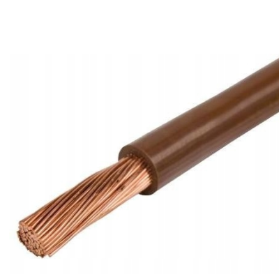 Przewód LGY kabel linka H07V-K 2,5mm BRĄZOWY 100 mb